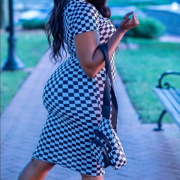 Houndstooth Summer Dress (NWT) - Picture 2 of 3